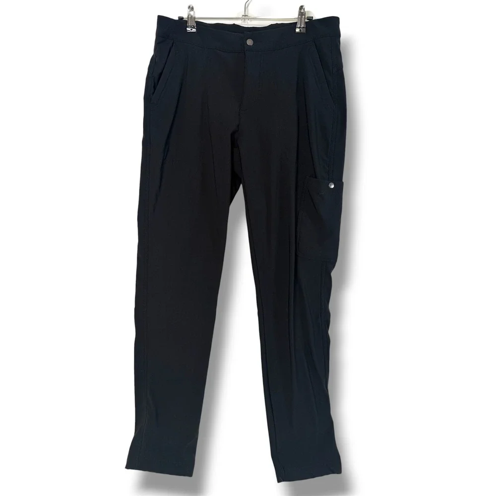 Columbia‎ Pants Women's 10 Regular Straight Leg Fleece Lined Cargo Pocket Black